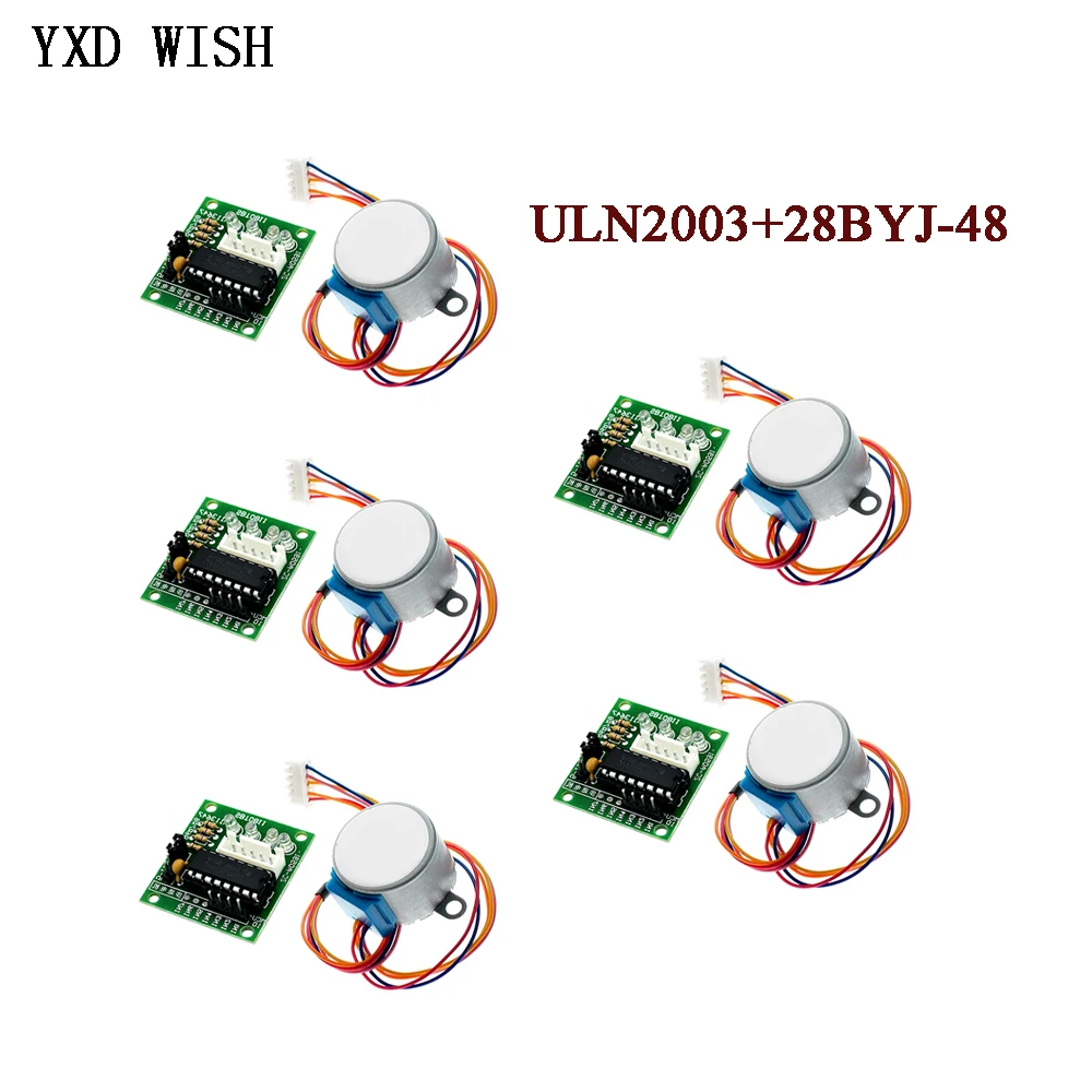 5pcs ULN2003 28BYJ-48 5V 12V R - огляд і ціна Stepper Motor 28Byj