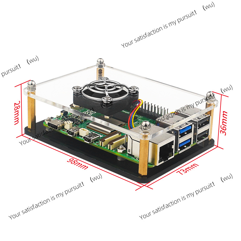 Raspberry Pi 5 Acrylic Case Tr - огляд і ціна Diy Electronics Raspberry Pi