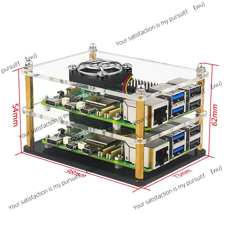 Raspberry Pi 5 Acrylic Case Tr - огляд і ціна Diy Electronics Raspberry Pi