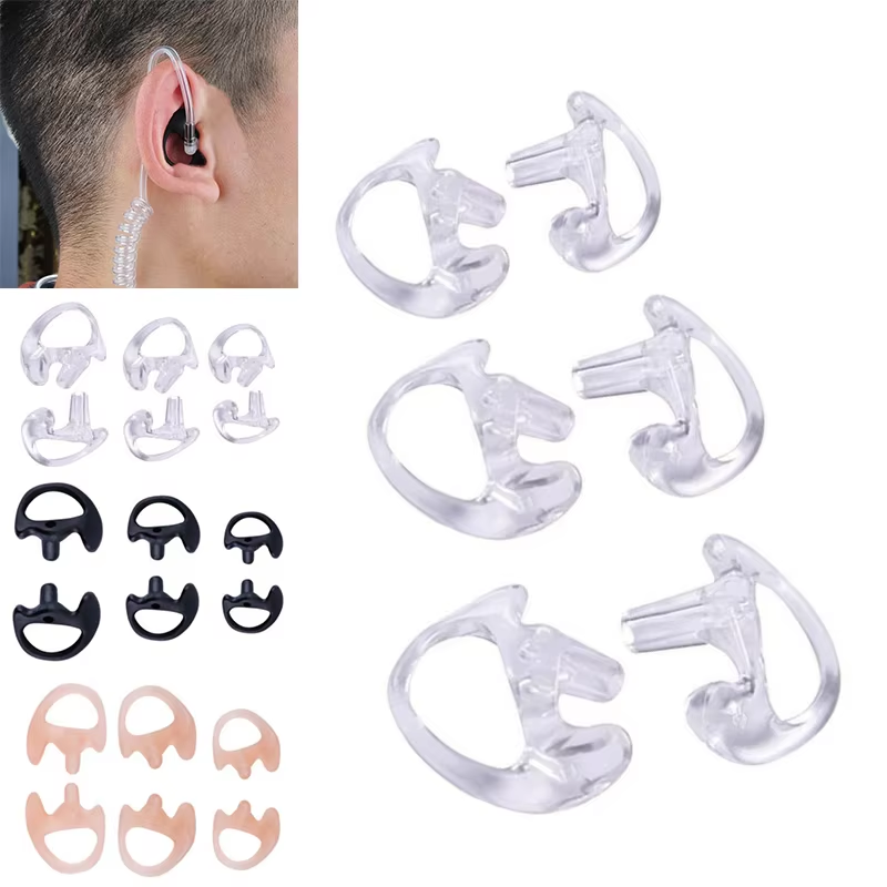 2PCS Ear Molds Soft 2-Way Radi - огляд і ціна Diy Electronics Radio