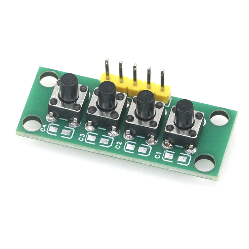 1~5PCS 1x4 4-Button Independen - огляд і ціна Diy Electronics Raspberry Pi