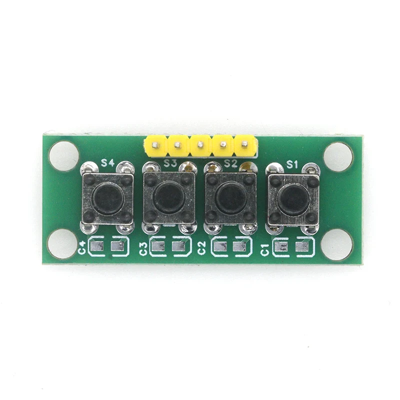 1~5PCS 1x4 4-Button Independen - огляд і ціна Diy Electronics Raspberry Pi