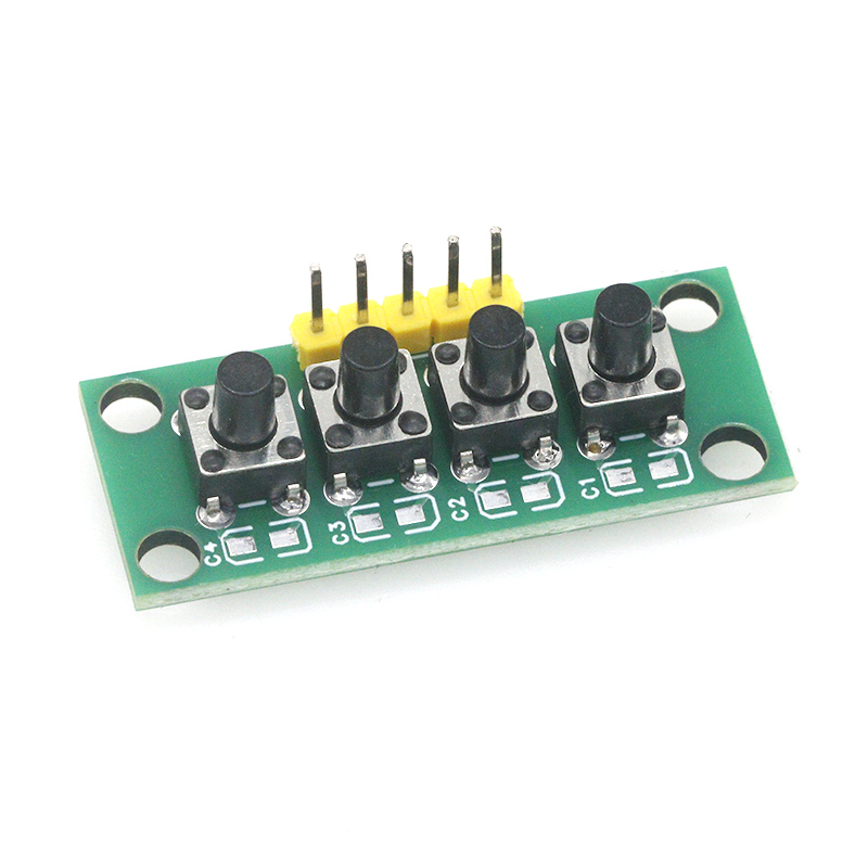 1~5PCS 1x4 4-Button Independen - огляд і ціна Diy Electronics Raspberry Pi
