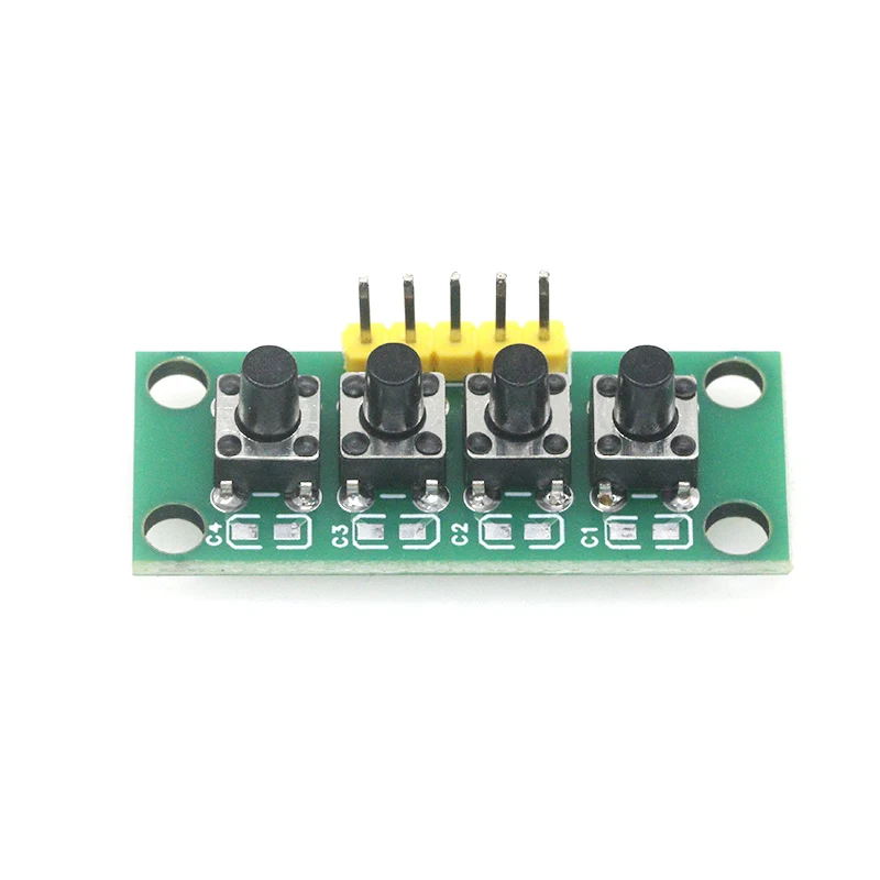 1~5PCS 1x4 4-Button Independen - огляд і ціна Diy Electronics Raspberry Pi