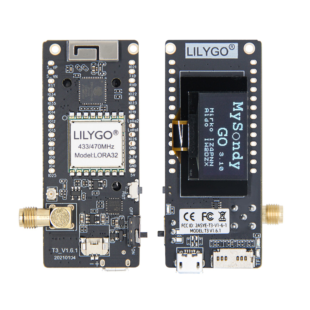 LILYGO® MySondy GO LoRa32 V2.1 - огляд і ціна Oled Display Module