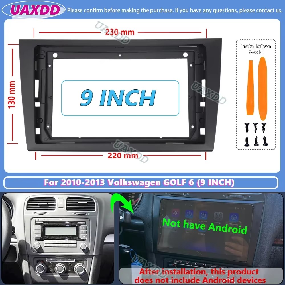 9 Inch Car DVD Frame For Volks - огляд і ціна Diy Electronics Radio